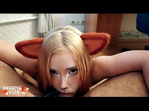 ❤️ Nilunok ni Kitsune ang titi at cum sa kanyang bibig ❤️ Sex sa amin ❌️